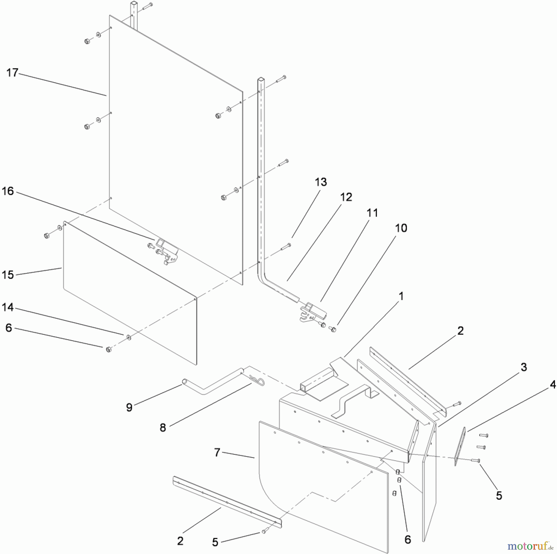  Compact Utility Attachments 22429 - Toro Stump Grinder, Dingo Compact Utility Loaders (SN: 314000001 - 314999999) (2014) SHIELD AND GUARD ASSEMBLY