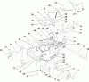 Rasenmäher 22188 - Toro 21" Heavy-Duty Recycler Walk-Behind Mower (SN: 280000001 - 280999999) (2008) Ersatzteile HOUSING, CHUTE AND WHEEL ASSEMBLY