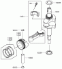 Rasenmäher 22189 - Toro 21" Heavy-Duty Rear Bagger Lawn Mower (SN: 270000001 - 270004000) (2007) Ersatzteile PISTON AND CRANKSHAFT ASSEMBLY KAWASAKI FJ180V-AS30