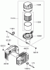 Rasenmäher 22190 - Toro 21" Heavy-Duty Recycler Walk-Behind Mower (SN: 290000001 - 290999999) (2009) Ersatzteile AIR FILTER AND MUFFLER ASSEMBLY KAWASAKI FJ180V-AS39