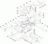Rasenmäher 22191 - Toro 21" Heavy-Duty Recycler Walk-Behind Mower (SN: 280000001 - 280999999) (2008) Ersatzteile HOUSING, CHUTE AND WHEEL ASSEMBLY