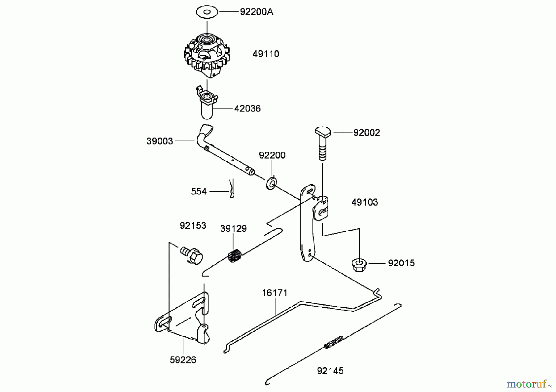  Rasenmäher 22194 - Toro PT21 Trim Mower (SN: 280000001 - 280999999) (2008) CONTROL EQUIPMENT ASSEMBLY KAWASAKI FJ180V-AS34