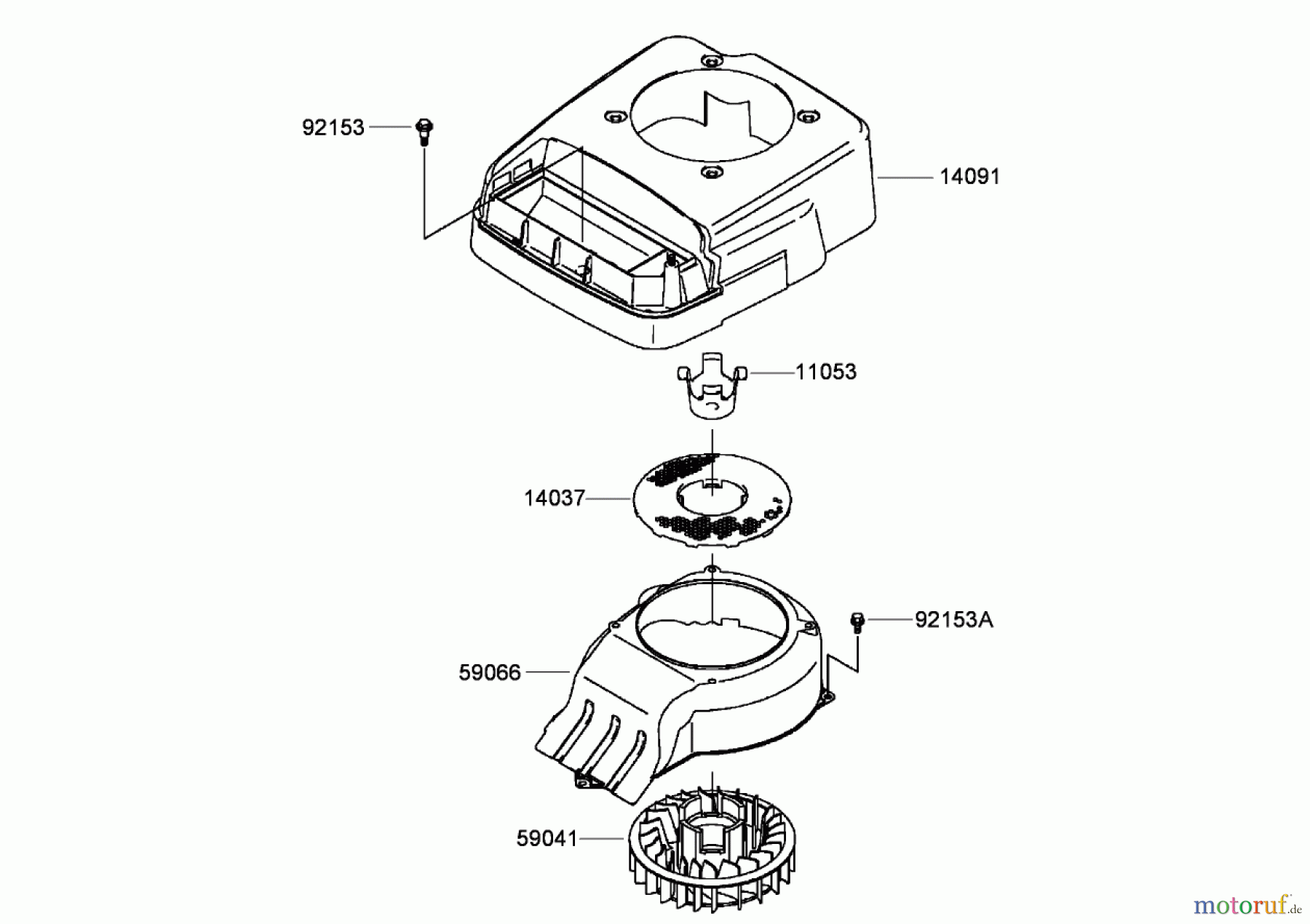  Rasenmäher 22194 - Toro PT21 Trim Mower (SN: 280000001 - 280999999) (2008) COOLING EQUIPMENT ASSEMBLY KAWASAKI FJ180V-AS34