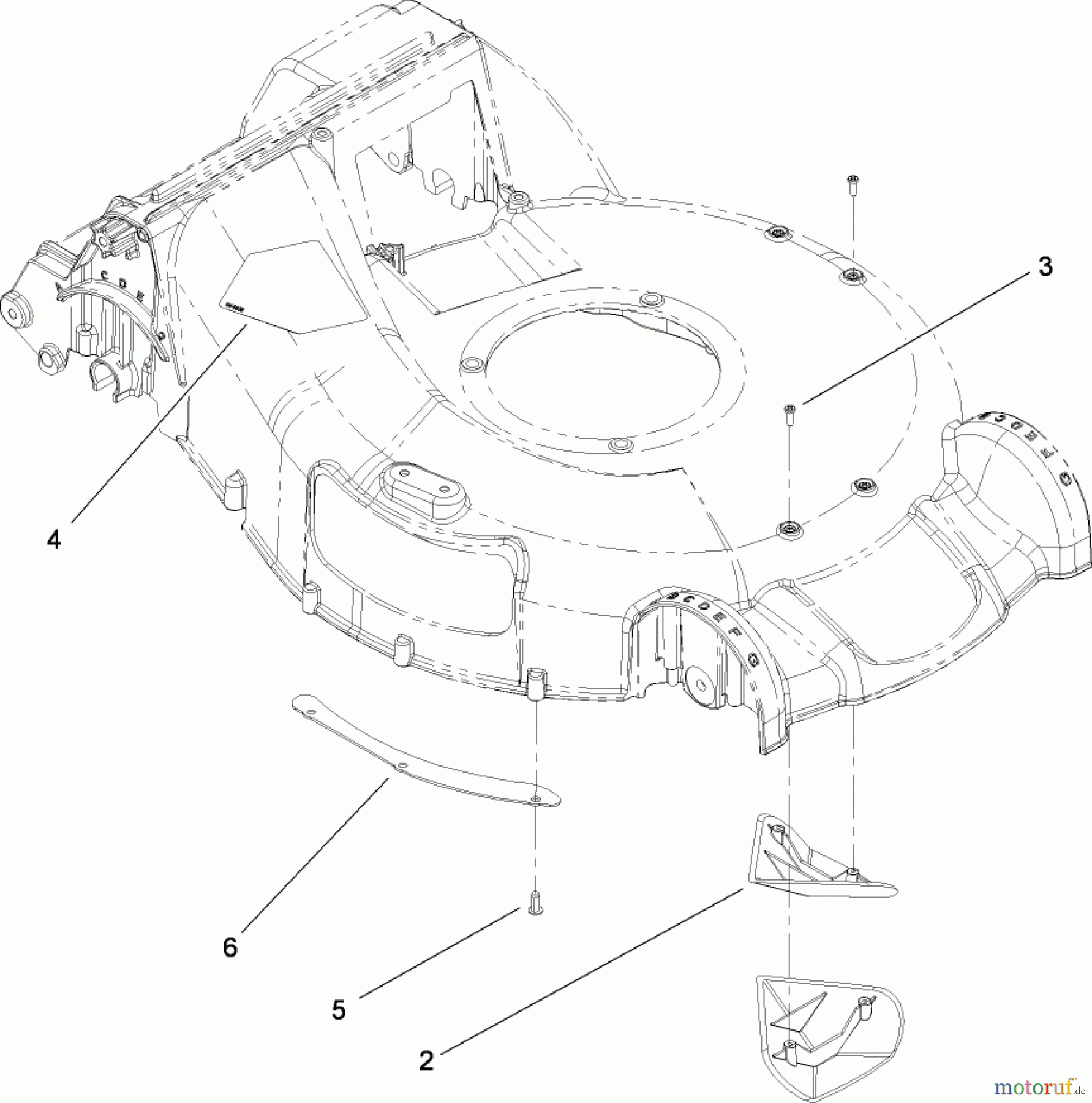  Rasenmäher 22194 - Toro PT21 Trim Mower (SN: 280000001 - 280999999) (2008) HOUSING ASSEMBLY NO. 108-4750