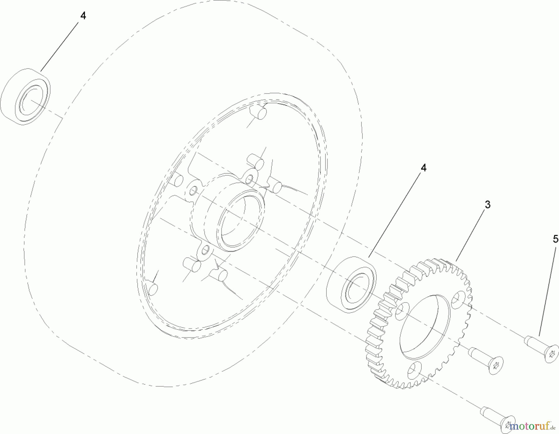  Rasenmäher 22200TE - Toro 66cm Heavy-Duty Rear Bagger Lawn Mower (SN: 270001001 - 270999999) (2007) WHEEL ASSEMBLY NO. 112-8707