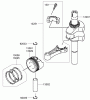 Rasenmäher 22200TE - Toro 66cm Heavy-Duty Rear Bagger Lawn Mower (SN: 280000001 - 280999999) (2008) Ersatzteile PISTON AND CRANKSHAFT ASSEMBLY KAWASAKI FJ180V-AS64