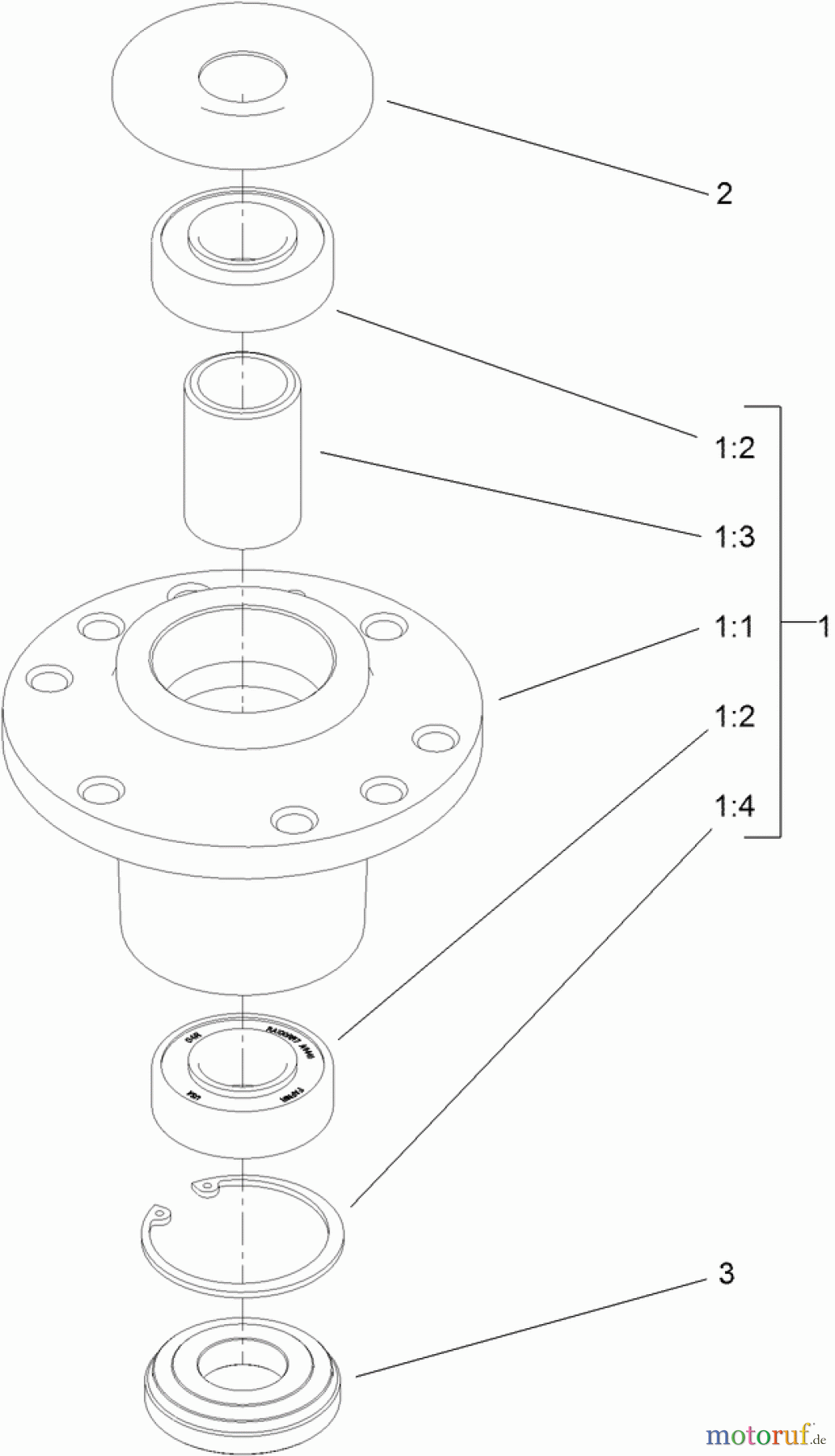  Rasenmäher 22203TE - Toro 66cm Heavy-Duty Rear Bagger Lawn Mower (SN: 313000001 - 313999999) (2013) CUTTER HOUSING ASSEMBLY NO. 107-4065