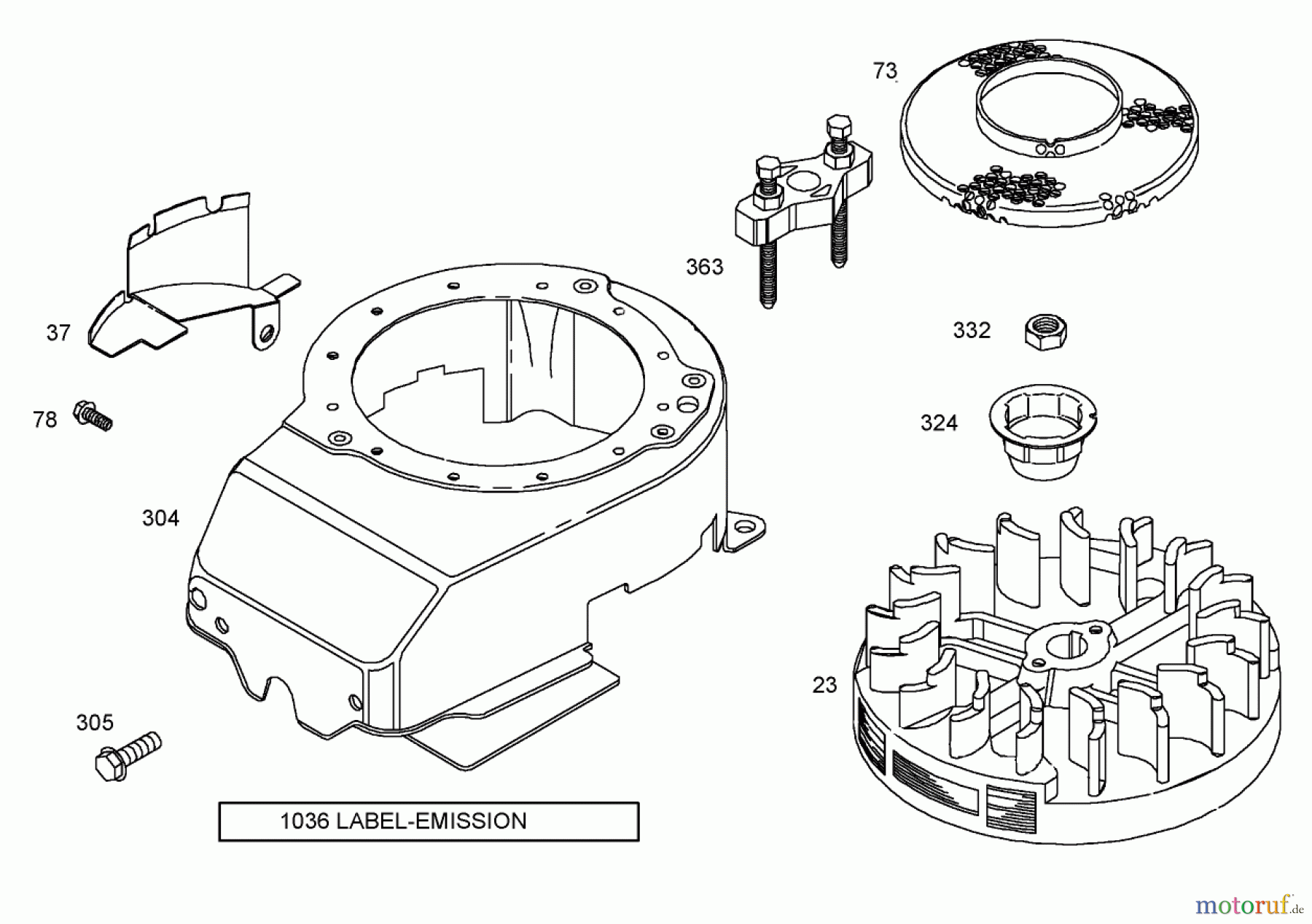  Rasenmäher 22242 - Toro Commercial Side-Discharge Lawnmower (SN: 260000001 - 260999999) (2006) BLOWER HOUSING ASSEMBLY BRIGGS AND STRATTON 12W802-1701-B1