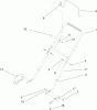 Rasenmäher 22242 - Toro Commercial Side-Discharge Lawnmower (SN: 260000001 - 260999999) (2006) Ersatzteile HANDLE ASSEMBLY