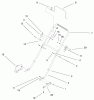 Rasenmäher 22260 - Toro Side Discharge Mower (SN: 89000001 - 89999999) (1998) Ersatzteile HANDLE ASSEMBLY