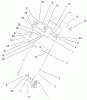 Rasenmäher 22261 - Toro Side Discharge Mower (SN: 8900001 - 8999999) (1998) Ersatzteile HANDLE ASSEMBLY
