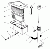 Rasenmäher 22510 - Toro Walk-Behind Mower (SN: 7000001 - 7999999) (1987) Ersatzteile AIR CLEANER & OIL FILL TUBE ASSEMBLY