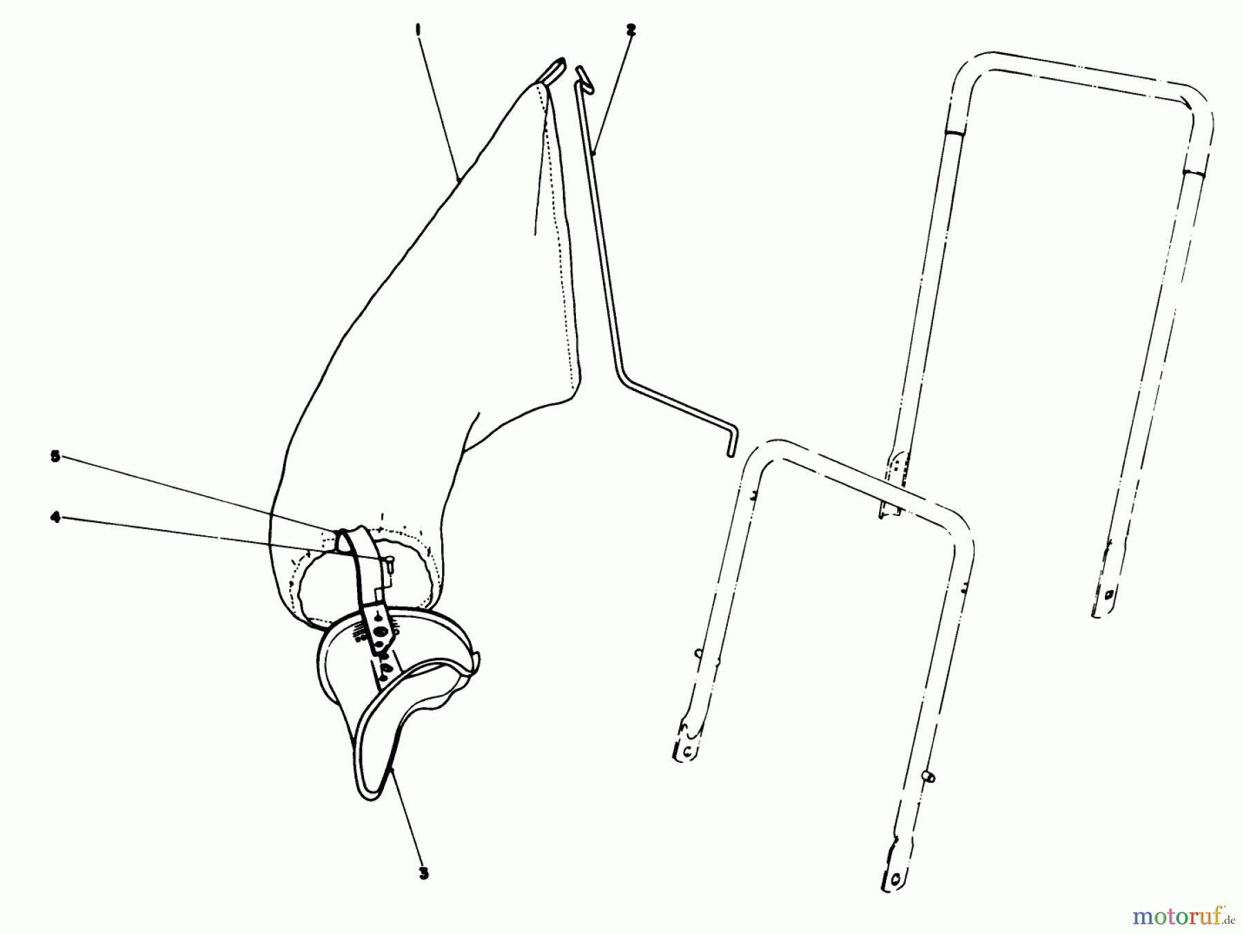  Rasenmäher 22510 - Toro Walk-Behind Mower (SN: 8000001 - 8999999) (1988) GRASS BAGGING KIT NO. 38-0050 (OPTIONAL)