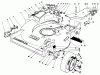 Rasenmäher 22621 - Toro Walk-Behind Mower (SN: 7000001 - 7999999) (1987) Ersatzteile HOUSING ASSEMBLY (MODEL NO. 22621)