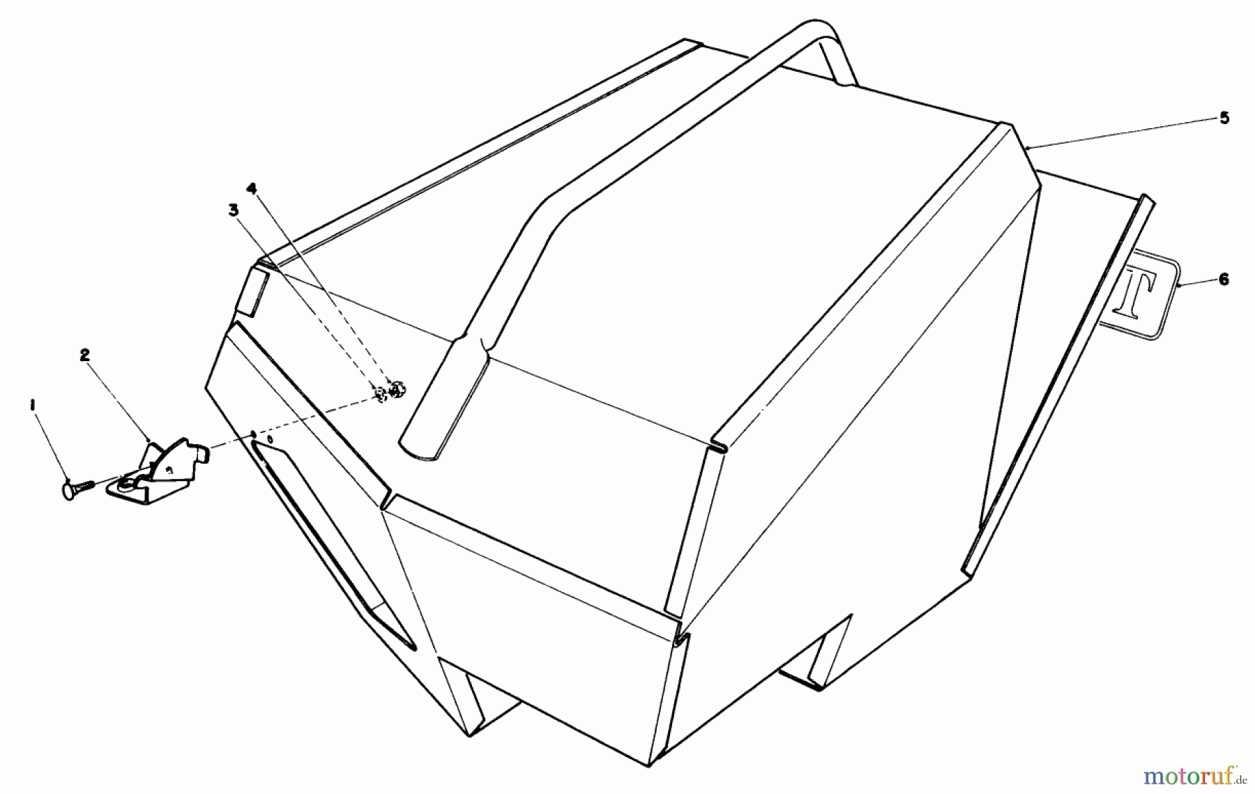  Rasenmäher 22621 - Toro Walk-Behind Mower (SN: 7000001 - 7999999) (1987) STEEL GRASS CATCHER (MODEL 22099) (OPTIONAL)