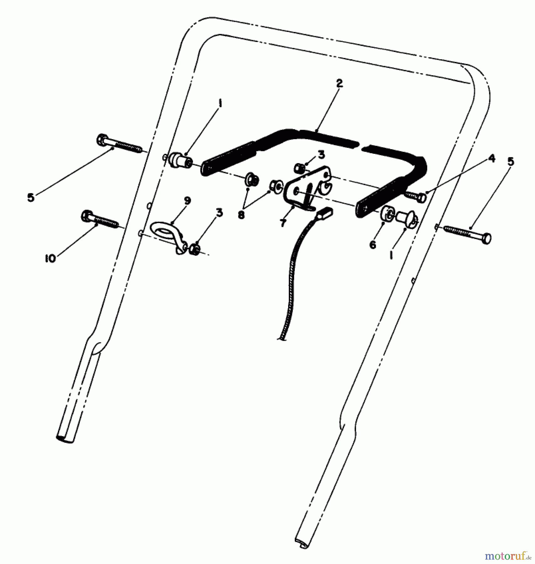  Rasenmäher 22580 - Toro Walk-Behind Mower (SN: 0000001 - 0999999) (1990) CONTROL ASSEMBLY