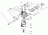 Rasenmäher 22581 - Toro Walk-Behind Mower (SN: 1000001 - 1999999) (1991) Ersatzteile CARBURETOR ASSEMBLY (MODEL NO. 47PL0-3)