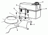 Rasenmäher 22581 - Toro Walk-Behind Mower (SN: 1000001 - 1999999) (1991) Ersatzteile FUEL TANK ASSEMBLY