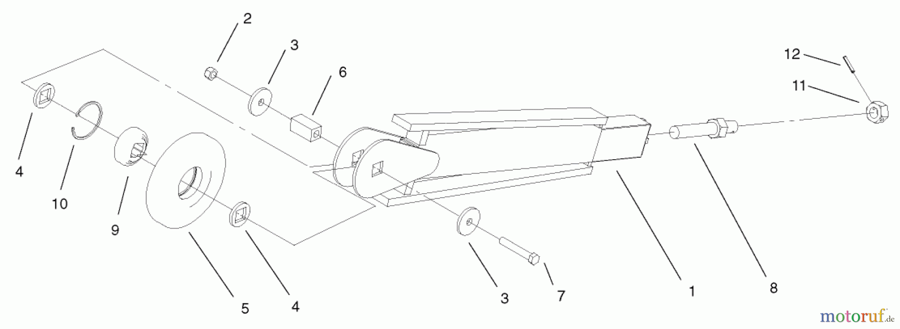  Compact Utility Attachments 22447 - Toro Trencher Head, Dingo Compact Utility Loader (SN: 230000001 - 230999999) (2003) TRENCHER BOOM ASSEMBLY NO. 104-1997