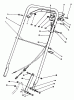 Rasenmäher 22622 - Toro Walk-Behind Mower (SN: 2000001 - 2999999) (1992) Ersatzteile HANDLE ASSEMBLY