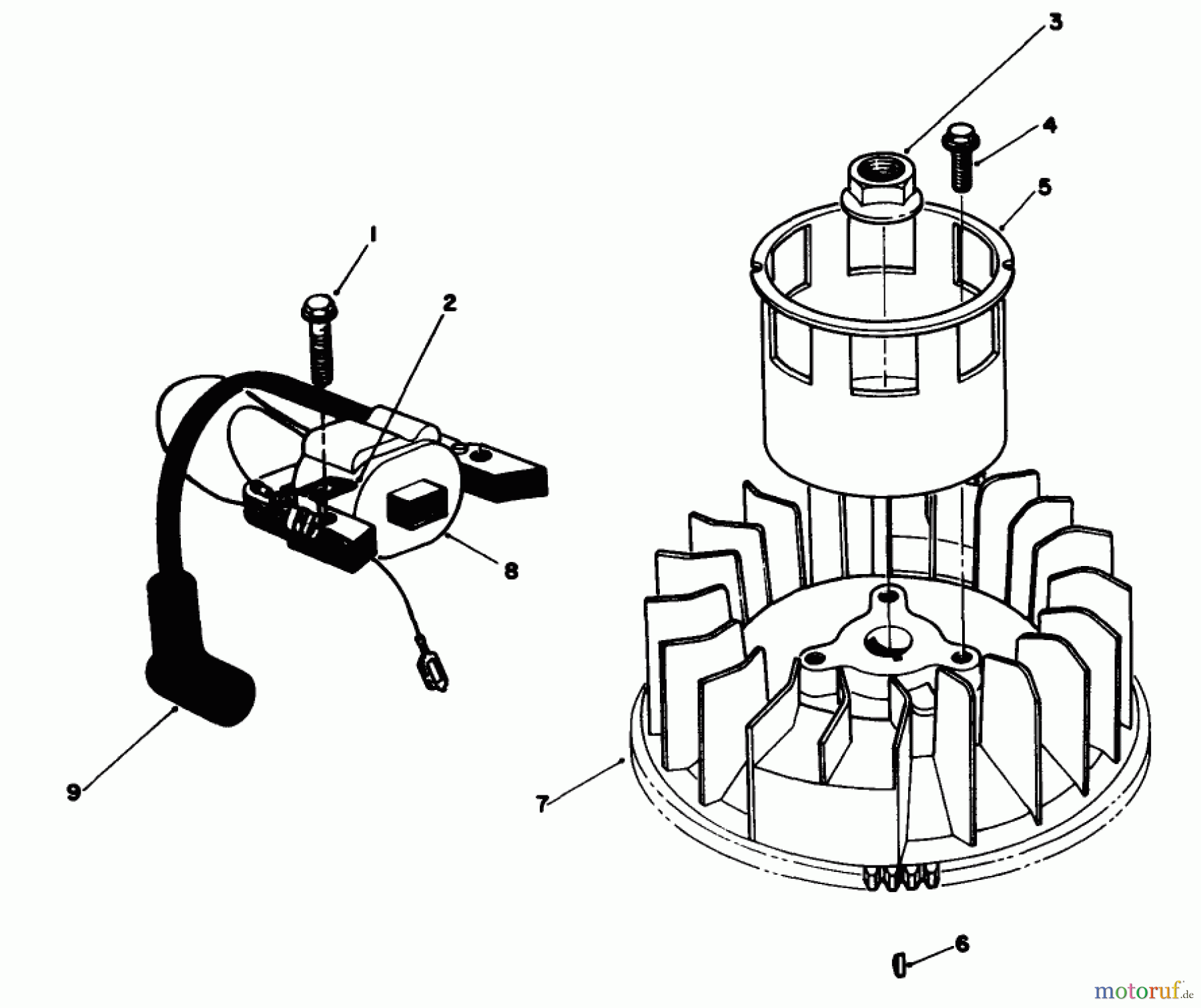  Rasenmäher 22621 - Toro Walk-Behind Mower (SN: 8000001 - 8999999) (1988) ENGINE ASSEMBLY MODEL NO. VMH-7 #4