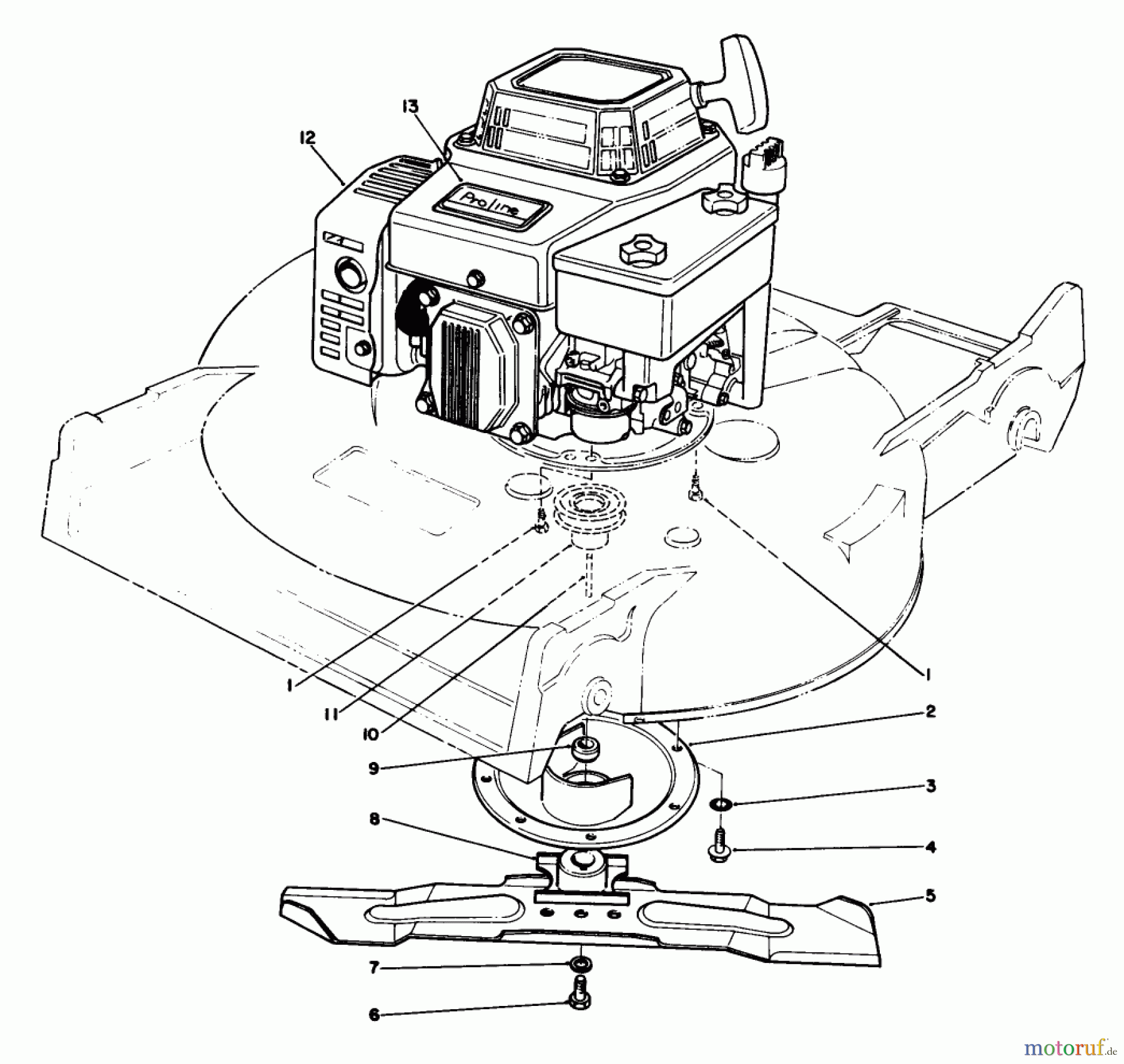  Rasenmäher 22621C - Toro Walk-Behind Mower (SN: 9000001 - 9999999) (1989) ENGINE ASSEMBLY