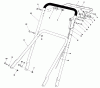 Rasenmäher 22700B - Toro 21" Side Discharge Mower (SN: 49000001 - 49999999) (1994) Ersatzteile HANDLE ASSEMBLY