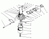 Rasenmäher 22700BC - Toro Walk-Behind Mower (SN: 5900001 - 5999999) (1995) Ersatzteile CARBURETOR ASSEMBLY (MODEL NO. 47PR4-3)