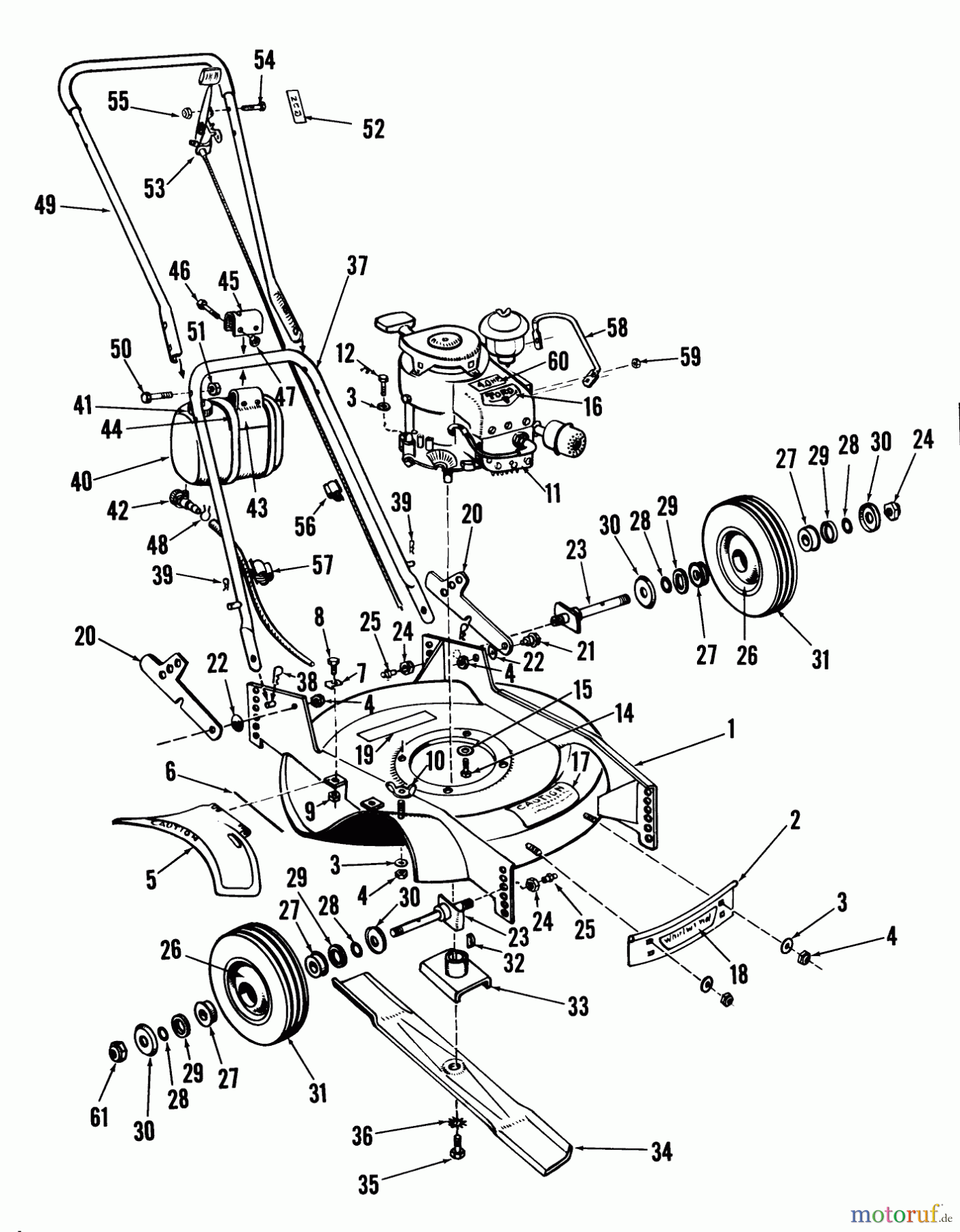  Rasenmäher 23100 - Toro Walk-Behind Mower (SN: 8000001 - 8999999) (1968) 21