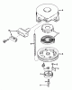 Rasenmäher 23000 - Toro Whirlwind Walk-Behind Mower (SN: 6000001 - 6999999) (1966) Ersatzteile REWIND STARTERS NO. 590449