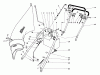 Rasenmäher 23004 - Toro Whirlwind Walk-Behind Mower (SN: 4000001 - 4999999) (1974) Ersatzteile HANDLE ASSEMBLY S.P. MODELS 23144 & 23123