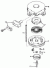 Rasenmäher 23267 - Toro Walk-Behind Mower (SN: 1000001 - 1999999) (1981) Ersatzteile REWIND STARTER NO. 590420