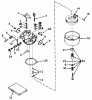 Rasenmäher 23267 - Toro Walk-Behind Mower (SN: 4000001 - 4999999) (1984) Ersatzteile CARBURETOR MODEL NO. 632253