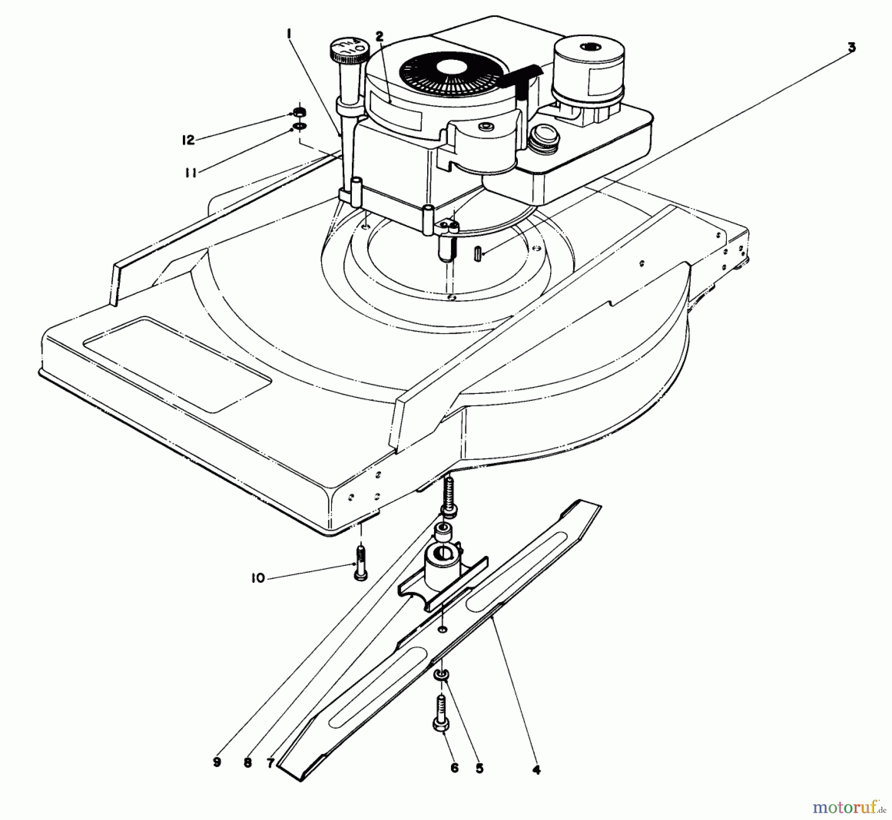  Rasenmäher 23400 - Toro Walk-Behind Mower (SN: 2000001 - 2999999) (1982) ENGINE ASSEMBLY