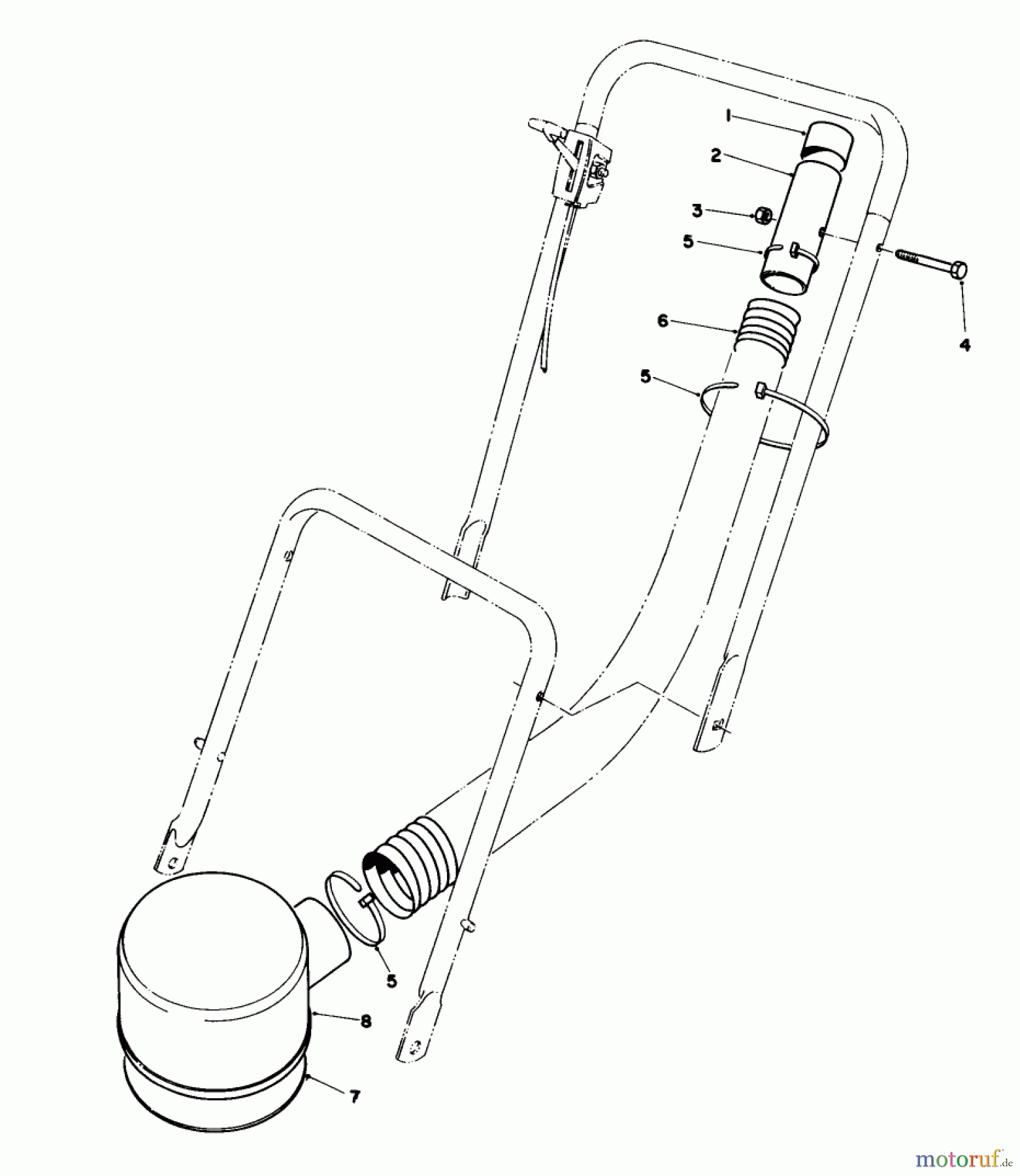  Rasenmäher 23400 - Toro Walk-Behind Mower (SN: 0000001 - 0999999) (1980) REMOTE AIR CLEANER KIT NO. 43-6940 (OPTIONAL)