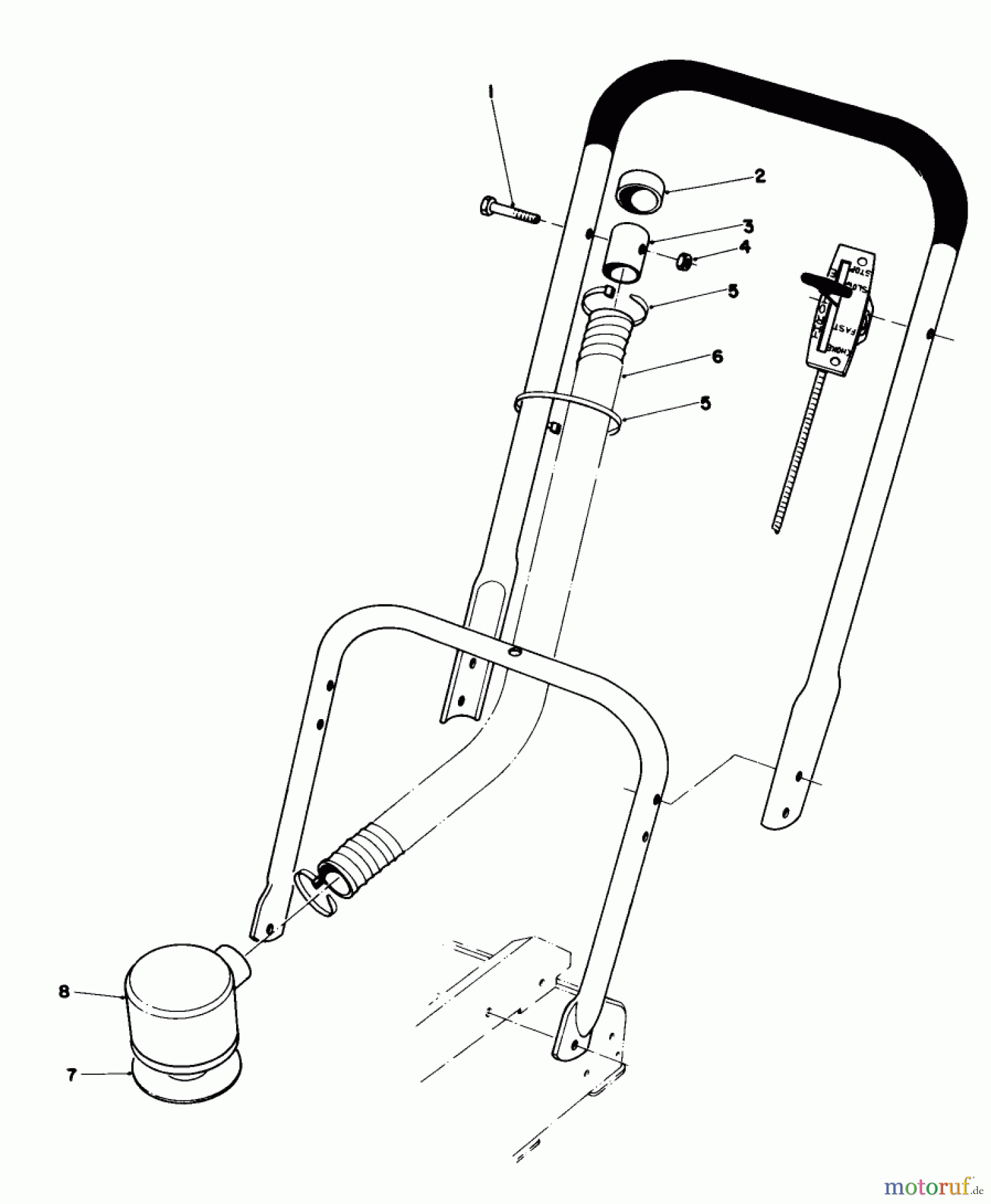  Rasenmäher 23450 - Toro Walk-Behind Mower (SN: 0000001 - 0999999) (1980) REMOTE AIR CLEANER KIT NO. 43-6940 (OPTIONAL)