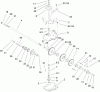 Rasenmäher 455E - Toro 21" Heavy-Duty Walk-Behind Rotary Mower (SN: 290000001 - 290999999) (2009) Ersatzteile GEAR CASE ASSEMBLY NO. 110-2100