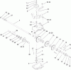 Rasenmäher 455E - Toro 21" Heavy-Duty Walk-Behind Rotary Mower (SN: 310000001 - 310999999) (2010) Ersatzteile GEAR CASE ASSEMBLY NO. 110-2100