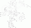 Rasenmäher für Großflächen 30032 - Toro Commercial 91cm Walk-Behind Mower, 15HP, T-Bar, Hydro Drive, TURBO FORCE Cutting Unit (SN: 311000001 - 311999999) (2011) Ersatzteile PUMP DRIVE AND WHEEL ASSEMBLY