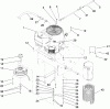 Rasenmäher für Großflächen 30092 - Toro Commercial Walk-Behind Mower, Floating Deck, T-Bar, Gear Drive, 32" Cutting Unit (SN: 290001001 - 290999999) (2009) Ersatzteile ENGINE ASSEMBLY