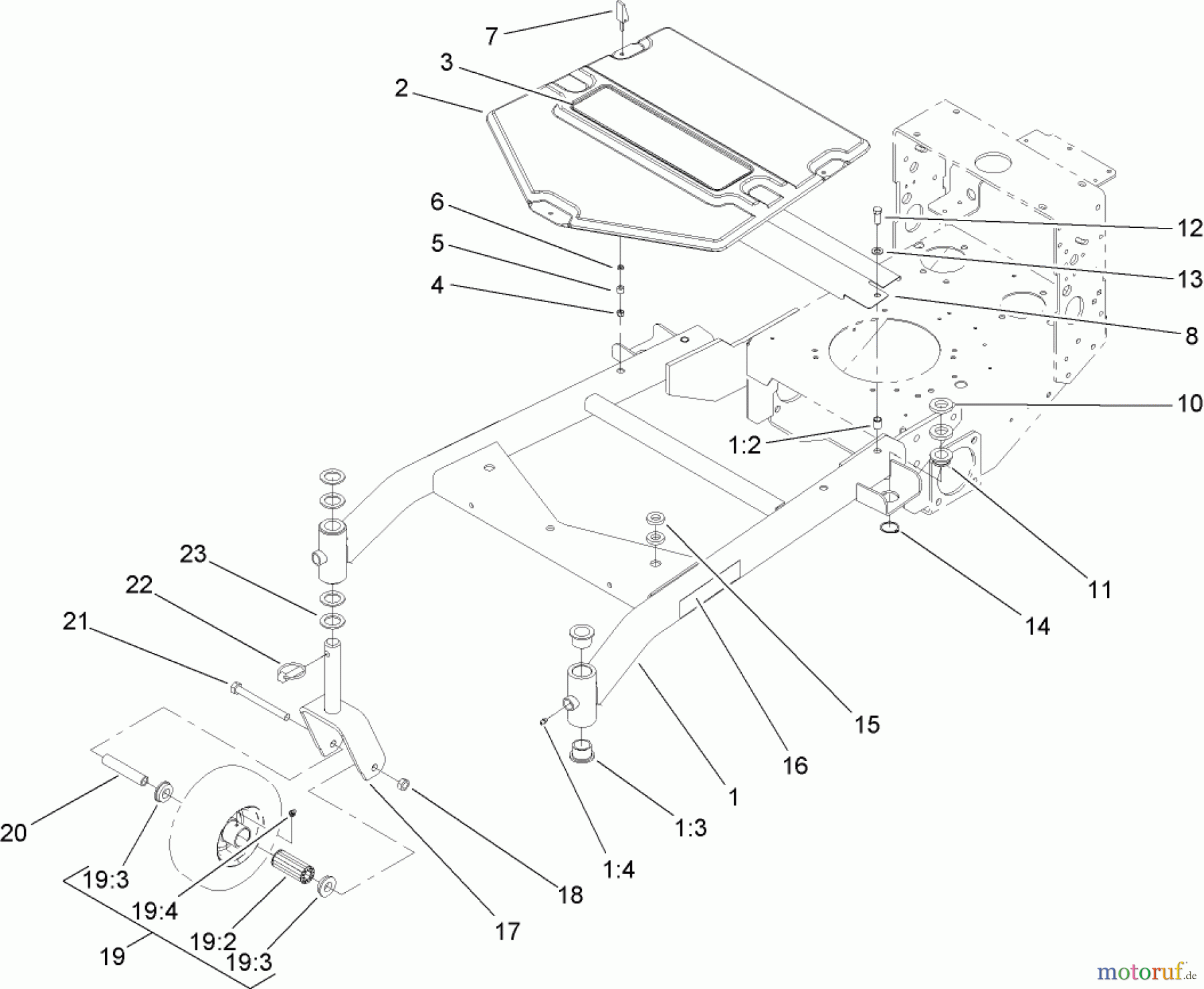  Rasenmäher für Großflächen 30096 - Toro Commercial 40