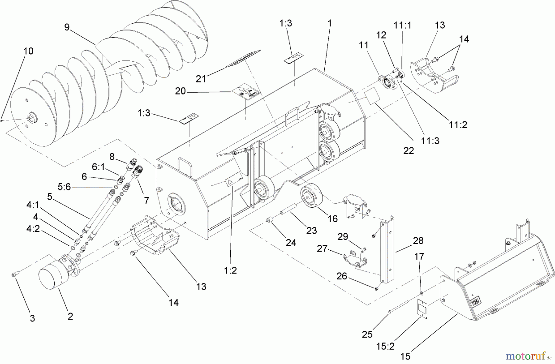  Compact Utility Attachments 22472 - Toro Trench Filler, Dingo Compact Utility Loader (SN: 310000001 - 310999999) (2010) TRENCH FILLER ASSEMBLY