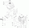 Rasenmäher für Großflächen 30140 - Toro Mid-Size ProLine Mower, T-Bar, Gear Drive, 15 HP, 48" Side Discharge Deck (SN: 240000001 - 240999999) (2004) Ersatzteile ENGINE AND FUEL TANK ASSEMBLY