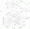 Rasenmäher für Großflächen 30140 - Toro Mid-Size ProLine Mower, T-Bar, Gear Drive, 15 HP, 48" Side Discharge Deck (SN: 240000001 - 240999999) (2004) Ersatzteile UPPER HANDLE ASSEMBLY