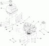 Rasenmäher für Großflächen 30161 - Toro Mid-Size ProLine Mower, T-Bar, Gear Drive, 13 HP, 36" Side Discharge Deck (SN: 250000001 - 250999999) (2005) Ersatzteile ENGINE AND FUEL SYSTEM ASSEMBLY