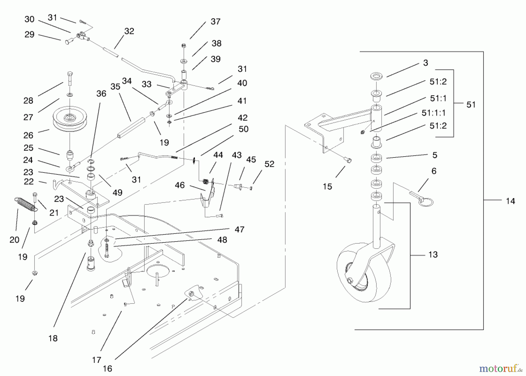  Rasenmäher für Großflächen 30164 - Toro Mid-Size ProLine Mower, Gear Drive, 10.5 hp, 32