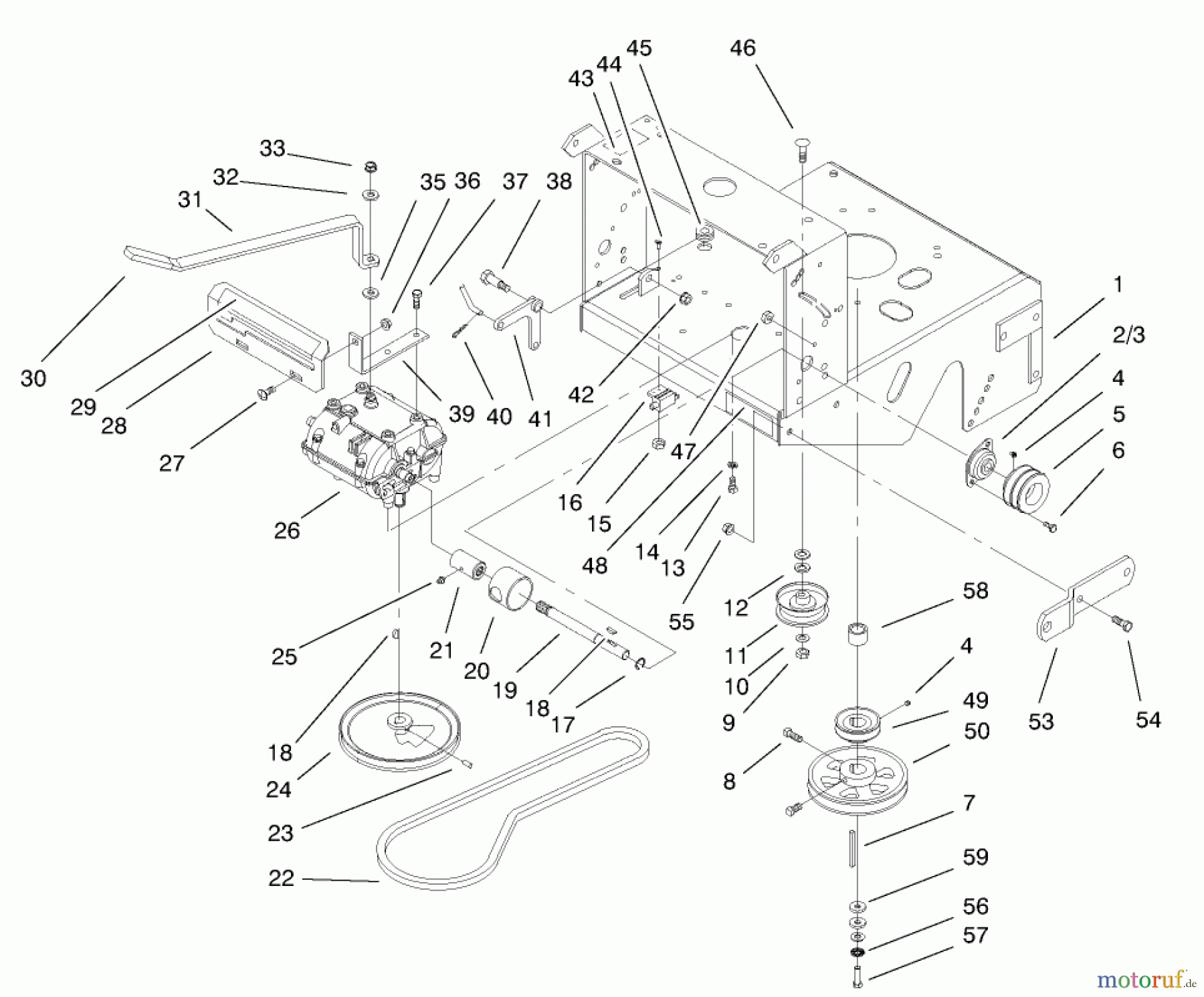  Rasenmäher für Großflächen 30164 - Toro Mid-Size ProLine Mower, Gear Drive, 10.5 hp, 32