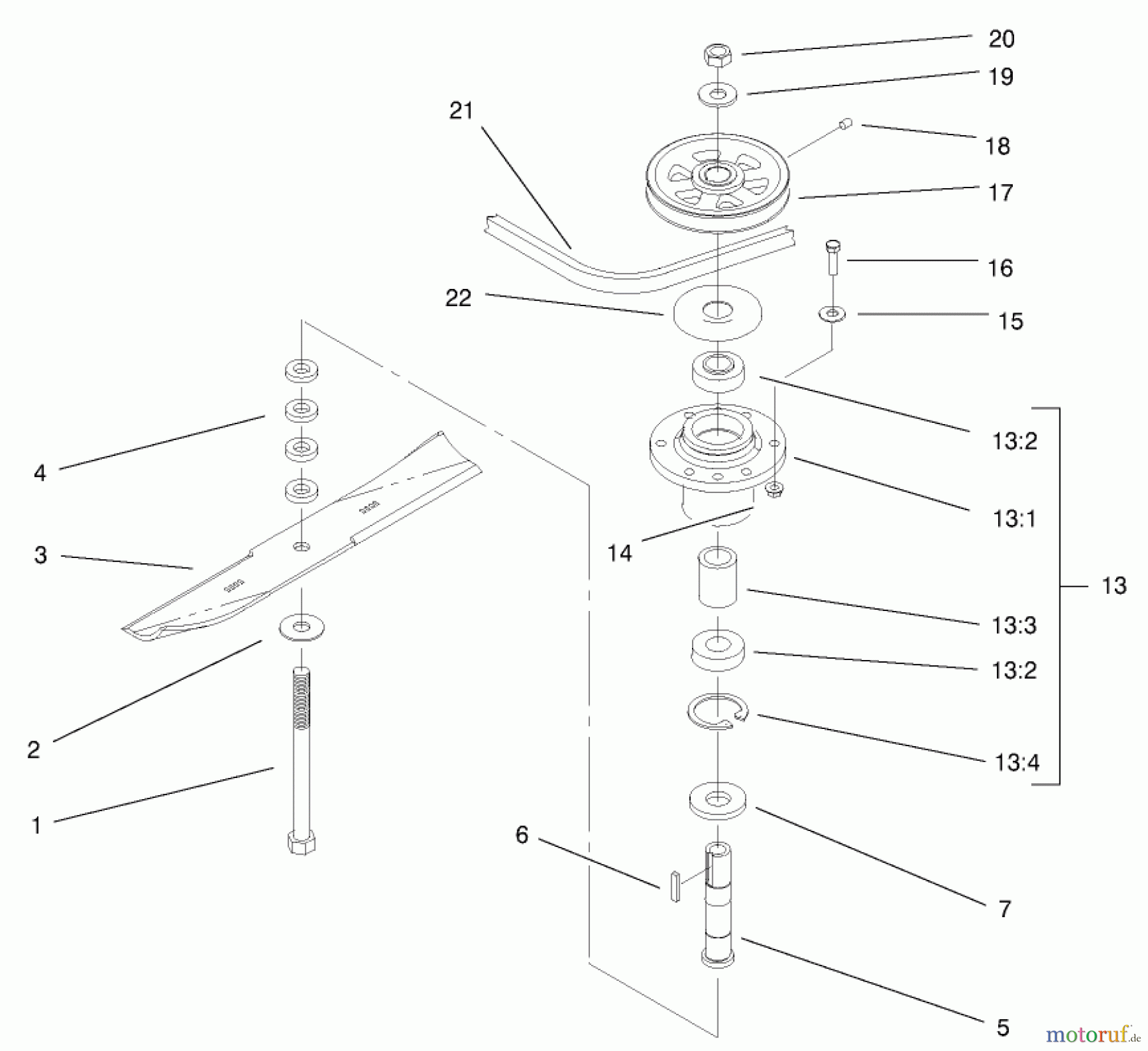  Rasenmäher für Großflächen 30171 - Toro Mid-Size ProLine Mower, Gear Drive, 12.5 hp, 32