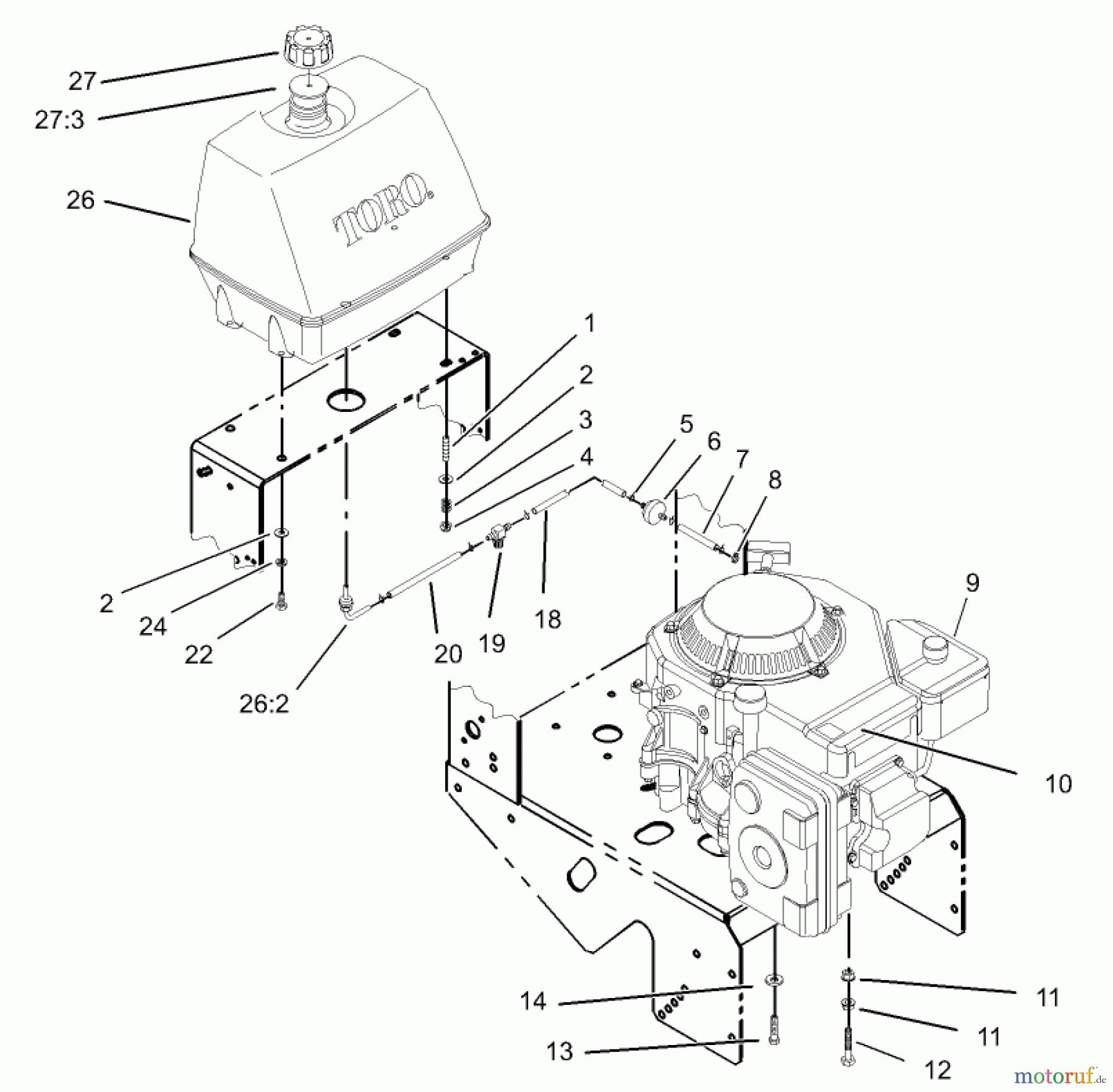  Rasenmäher für Großflächen 30171 - Toro Mid-Size ProLine Mower, Gear Drive, 12.5 hp, 32