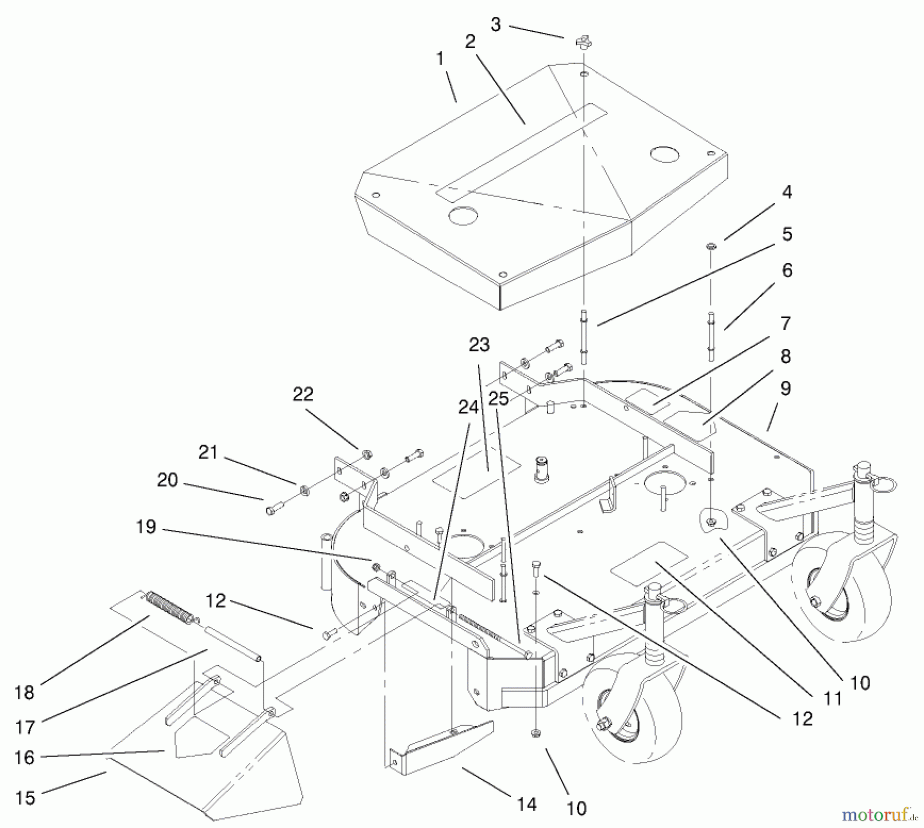  Rasenmäher für Großflächen 30193 - Toro Mid-Size ProLine Mower, Gear Drive, 12.5 hp, 36